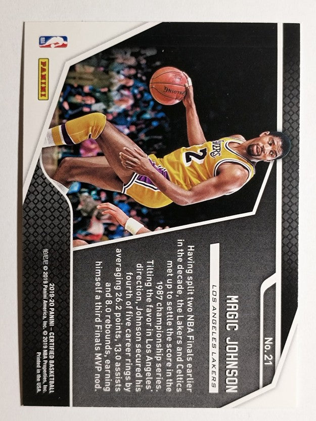 2019-20 Certified Raise the Banner #21 Magic Johnson