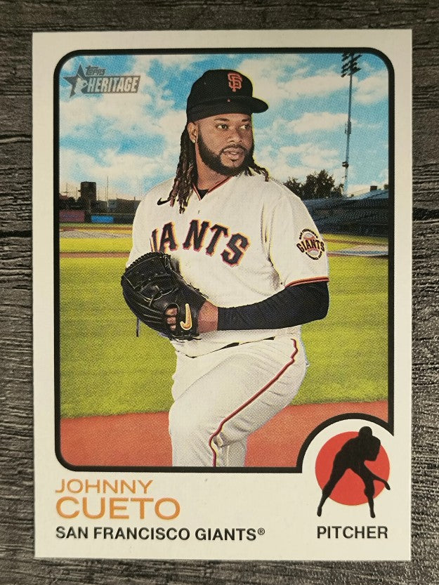 2022 Topps Heritage #458 Johnny Cueto SP