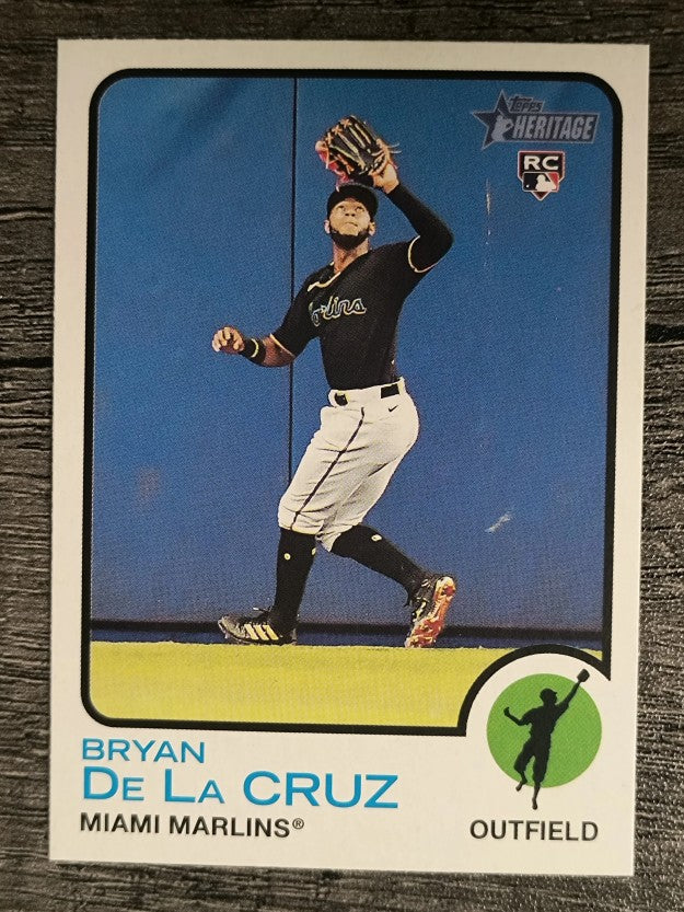 2022 Topps Heritage #334 Bryan De La Cruz RC