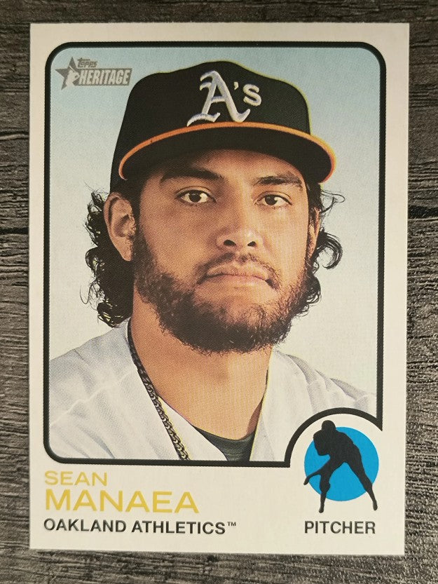 2022 Topps Heritage #322 Sean Manaea