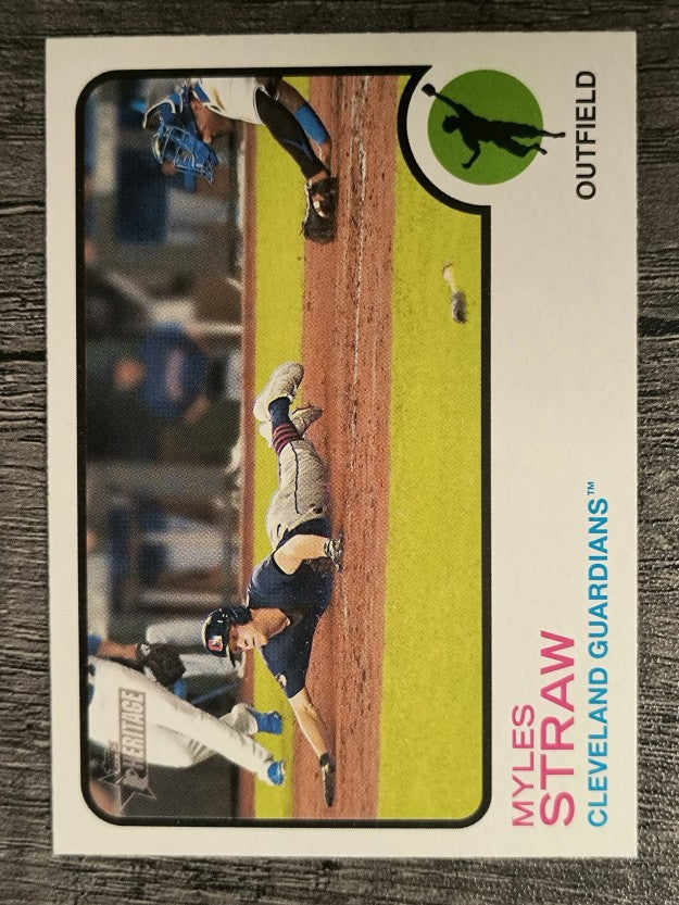 2022 Topps Heritage #304 Myles Straw