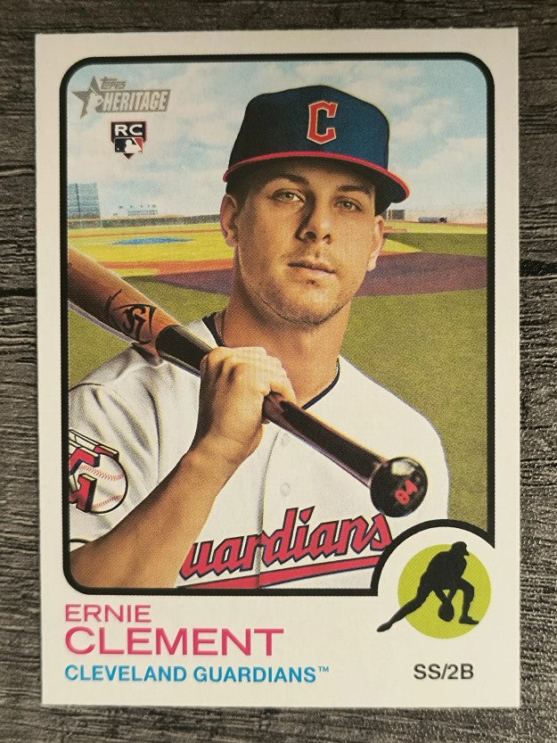 2022 Topps Heritage #277 Ernie Clement RC