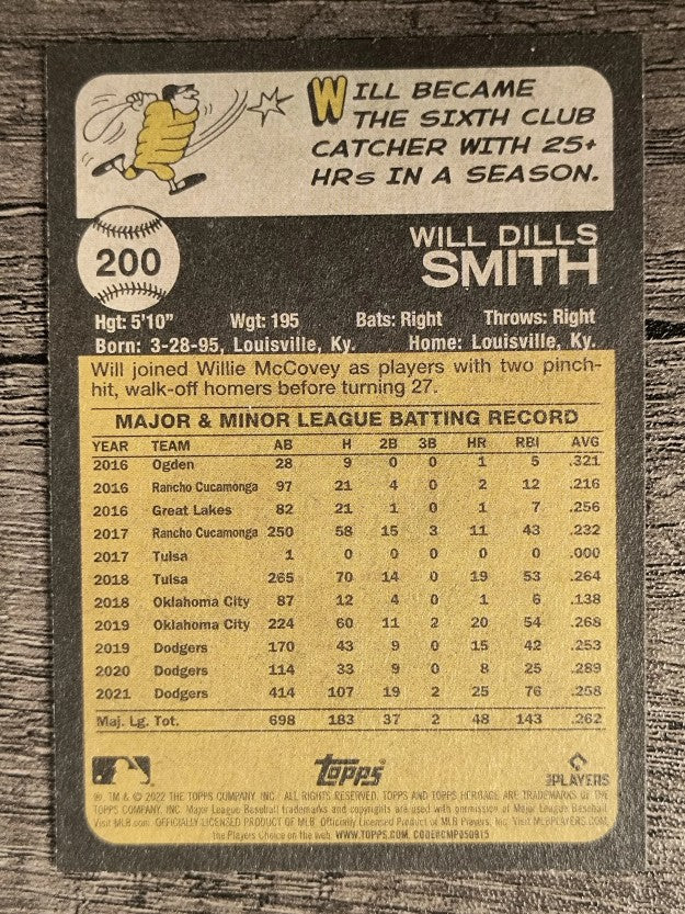 2022 Topps Heritage #200 Will Smith