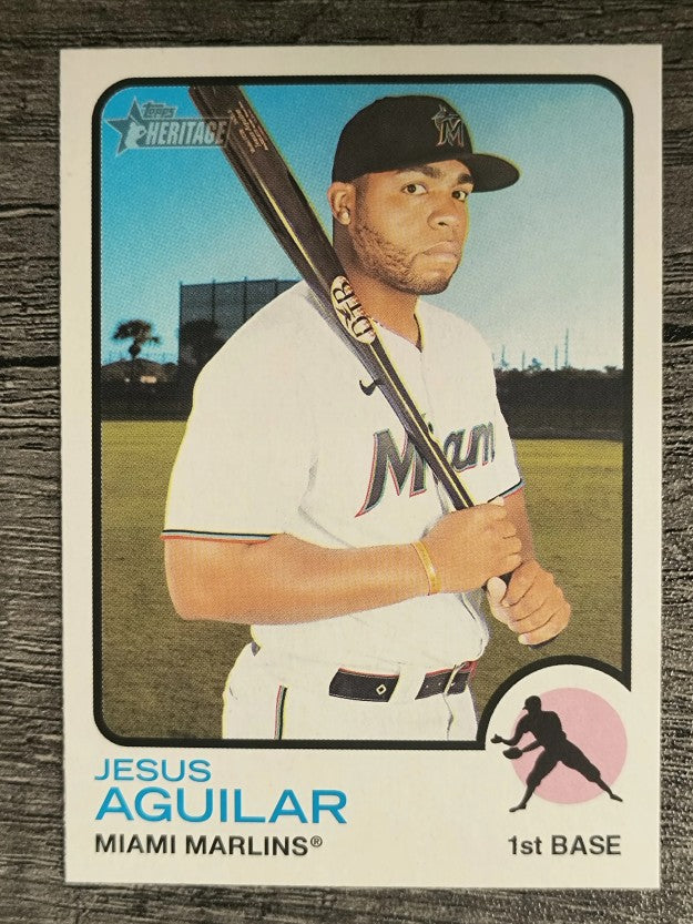 2022 Topps Heritage #298 Jesus Aguilar