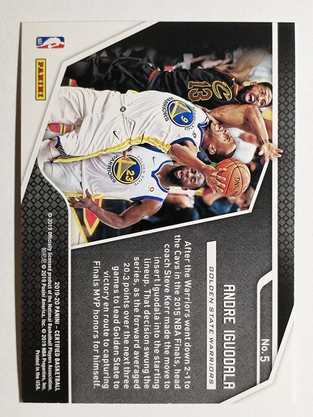 2019-20 Certified Raise the Banner #5 Andre Iguodala