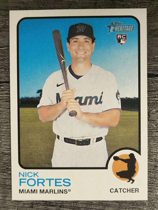 2022 Topps Heritage #149 Nick Fortes RC