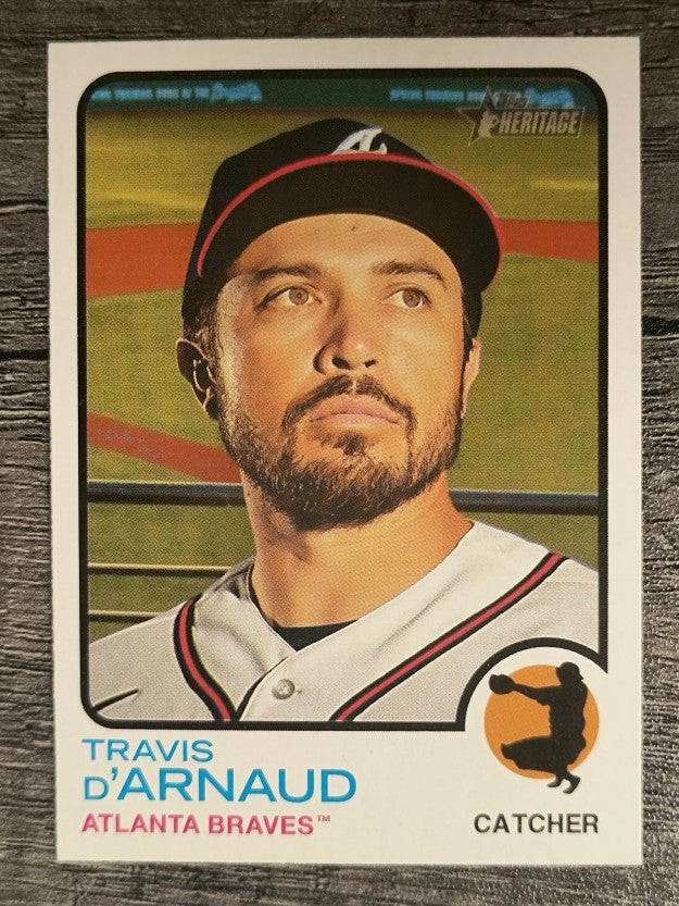 2022 Topps Heritage #396 Travis d'Arnaud