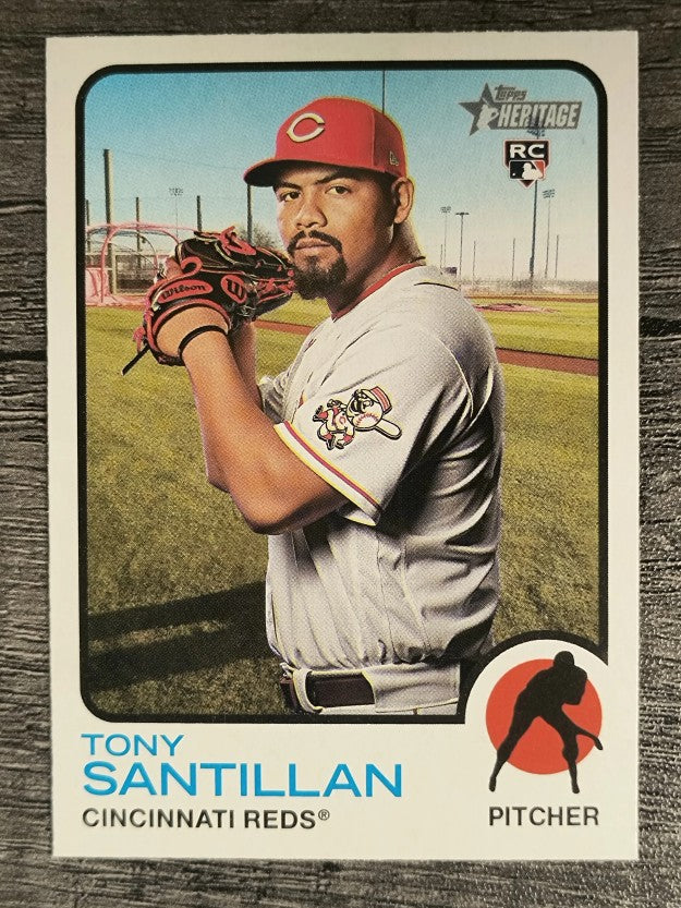 2022 Topps Heritage #214 Tony Santillan RC