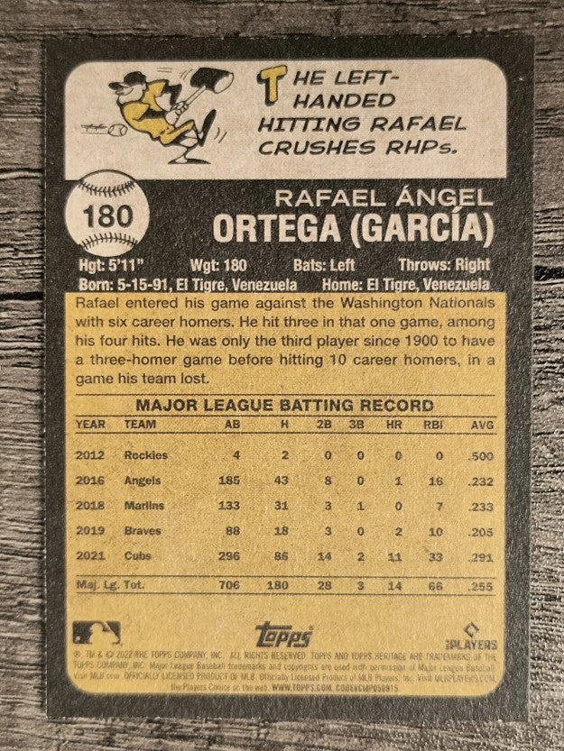 2022 Topps Heritage #180 Rafael Ortega