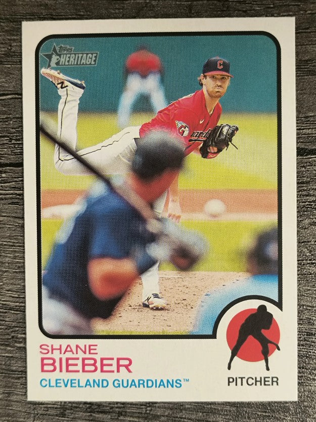 2022 Topps Heritage #230 Shane Bieber