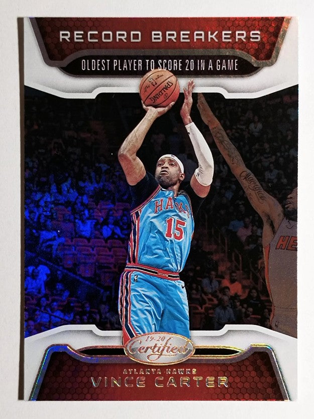 2019-20 Certified Record Breakers #3 Vince Carter