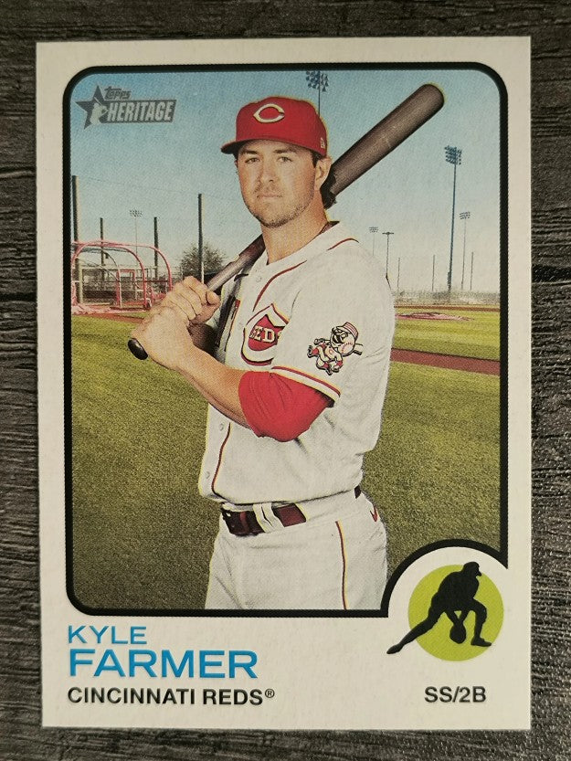 2022 Topps Heritage #107 Kyle Farmer