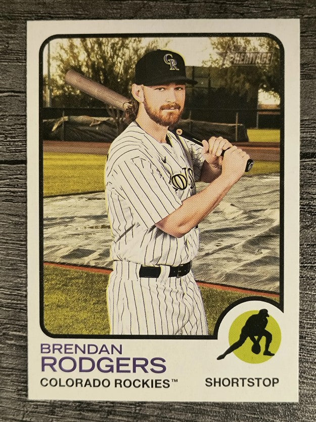2022 Topps Heritage #87 Brendan Rodgers