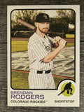 2022 Topps Heritage #87 Brendan Rodgers