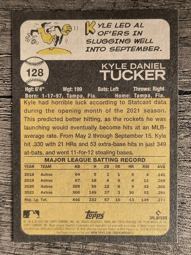 2022 Topps Heritage #128 Kyle Tucker