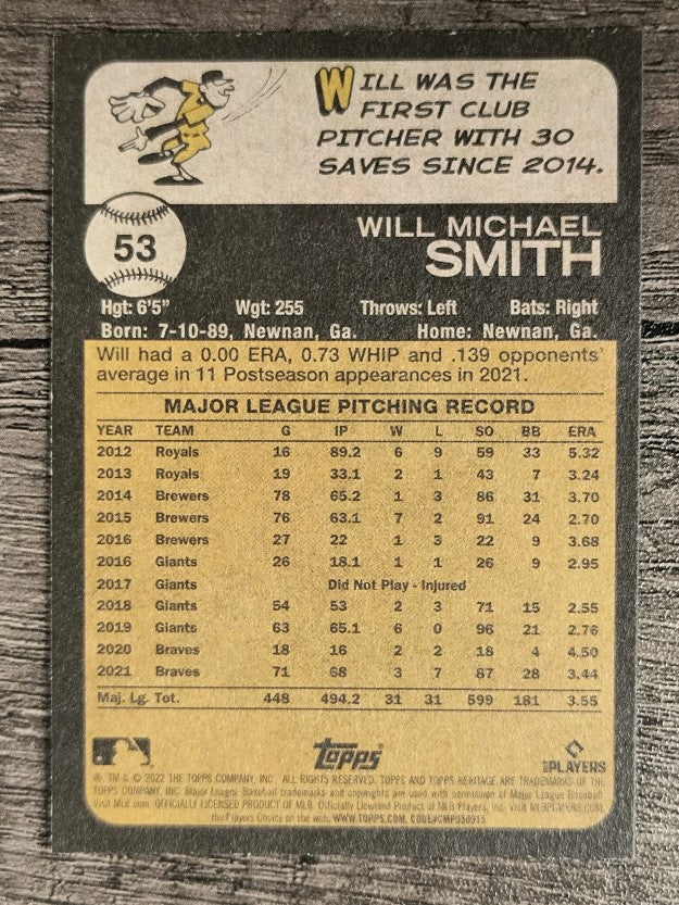 2022 Topps Heritage #53 Will Smith