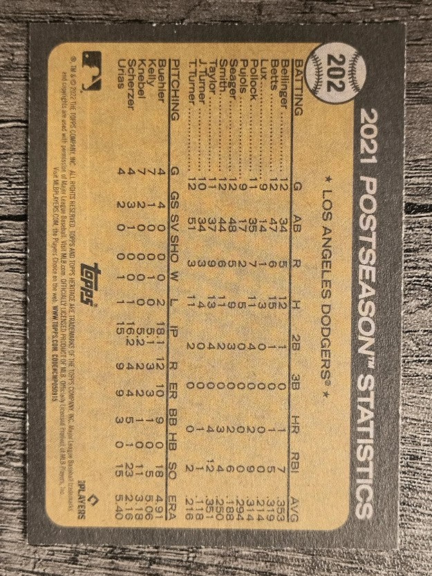 2022 Topps Heritage #202 Cody Bellinger