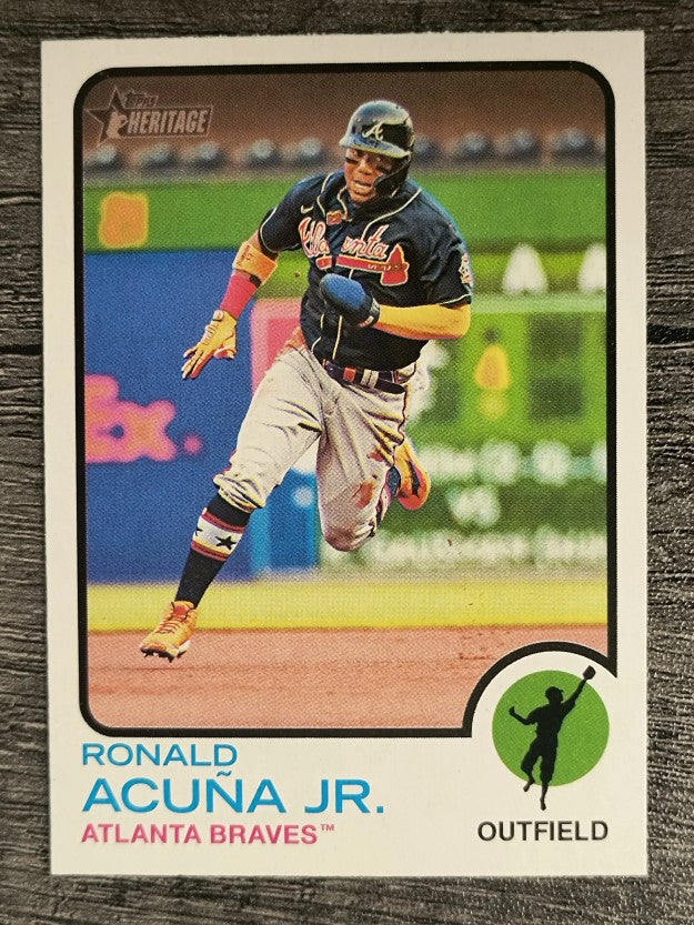 2022 Topps Heritage #223 Ronald Acuna Jr.