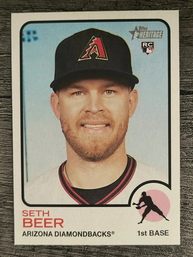 2022 Topps Heritage #77 Seth Beer RC