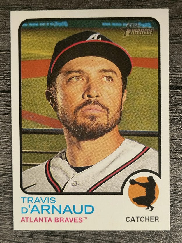 2022 Topps Heritage #396 Travis d'Arnaud