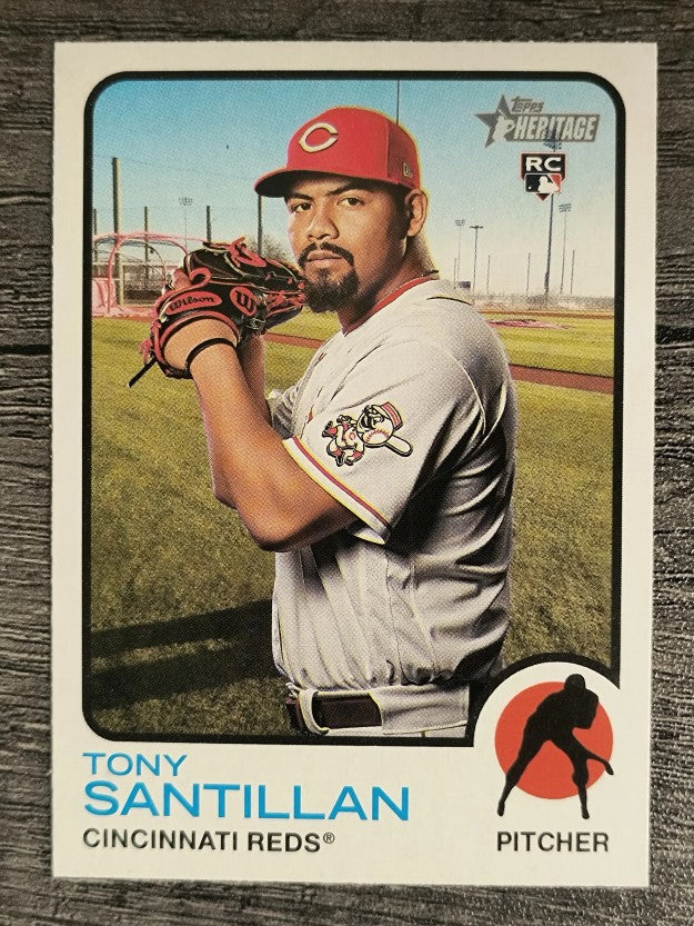 2022 Topps Heritage #214 Tony Santillan RC