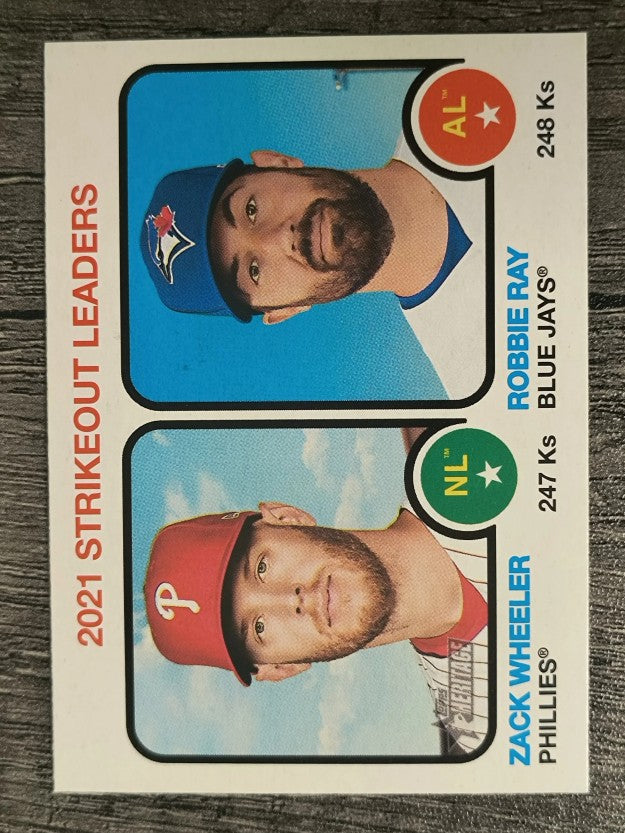 2022 Topps Heritage #61 Robbie Ray/Zack Wheeler