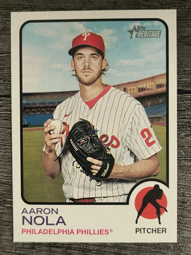 2022 Topps Heritage #319 Aaron Nola