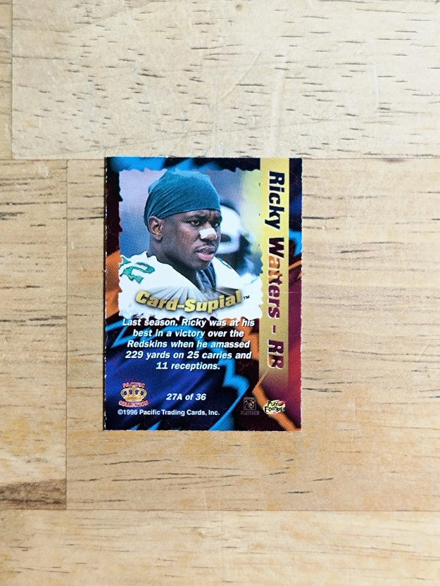 1996 Pacific Card Supials Small #27 Ricky Watters