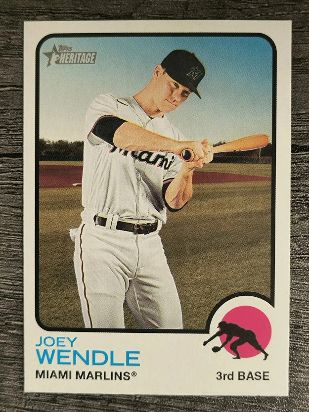 2022 Topps Heritage #198 Joey Wendle