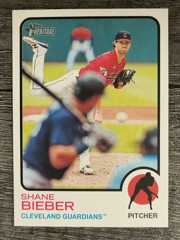 2022 Topps Heritage #230 Shane Bieber