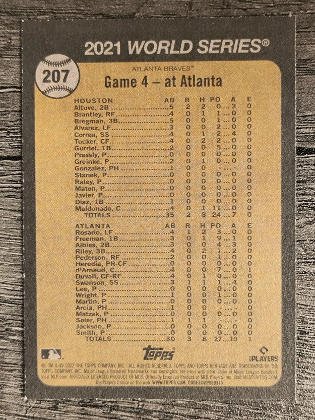 2022 Topps Heritage #207 Dansby Swanson