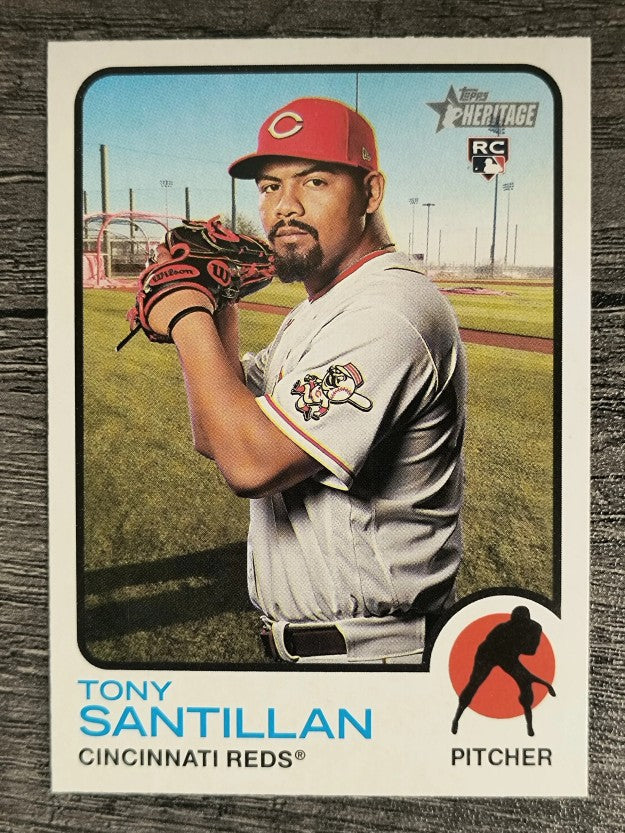 2022 Topps Heritage #214 Tony Santillan RC