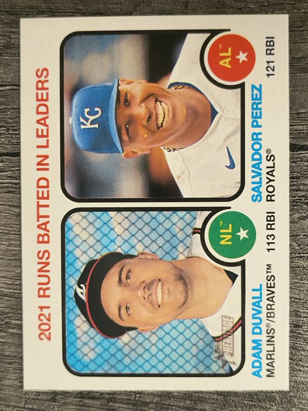 2022 Topps Heritage #62 Salvador Perez/Adam Duvall