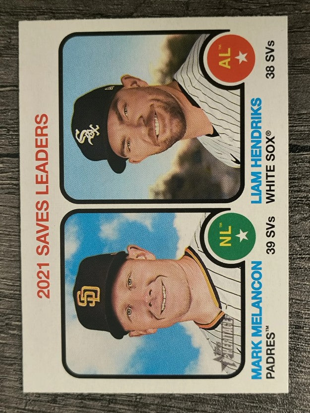 2022 Topps Heritage #66 Liam Hendriks/Mark Melancon