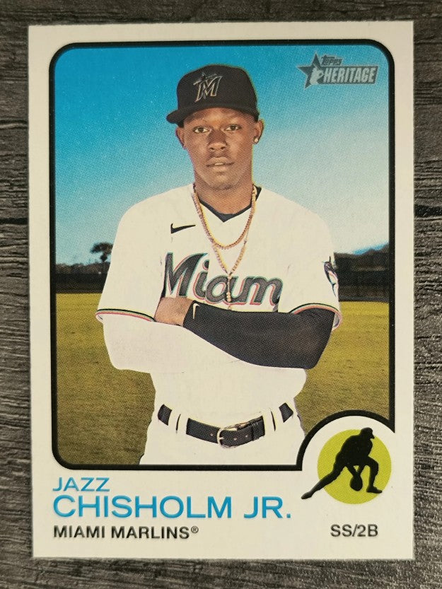 2022 Topps Heritage #120 Jazz Chisholm Jr.