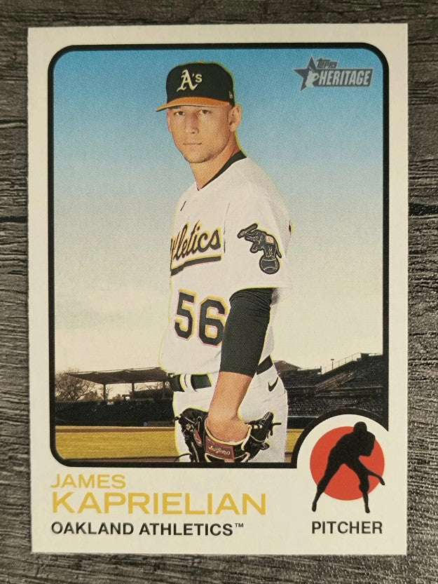 2022 Topps Heritage #296 James Kaprielian