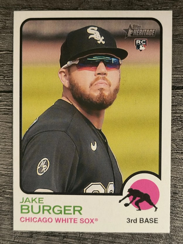 2022 Topps Heritage #381 Jake Burger RC