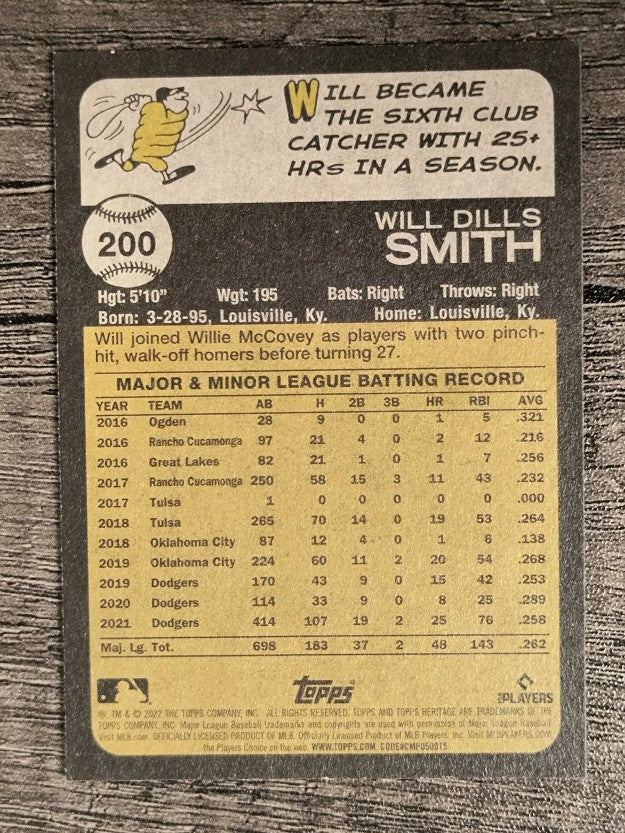 2022 Topps Heritage #200 Will Smith