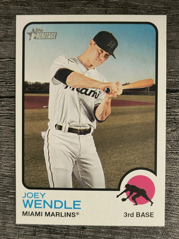 2022 Topps Heritage #198 Joey Wendle
