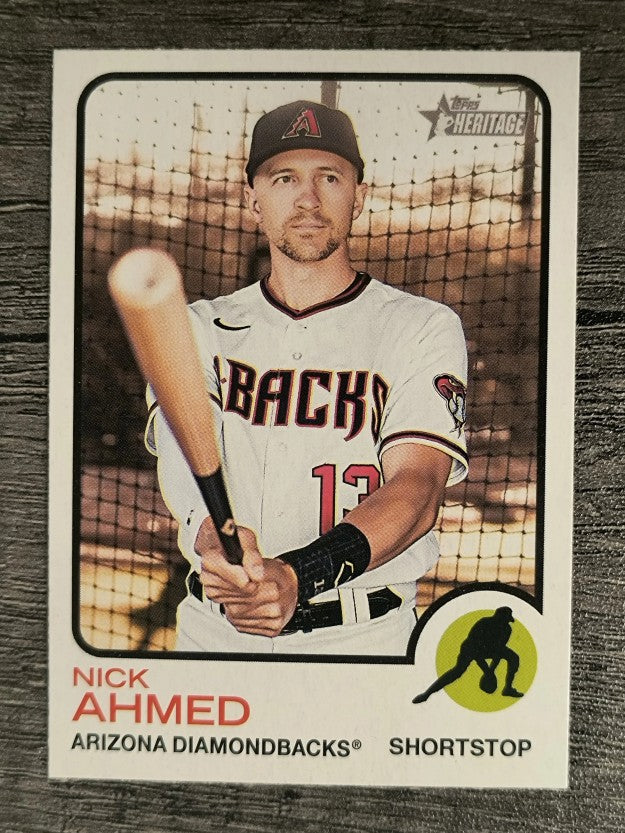 2022 Topps Heritage #135 Nick Ahmed