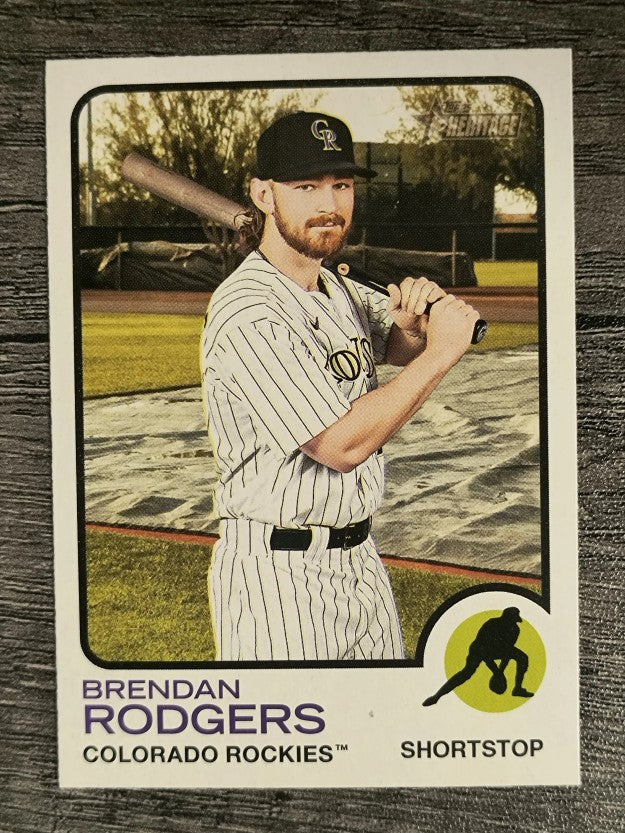 2022 Topps Heritage #87 Brendan Rodgers
