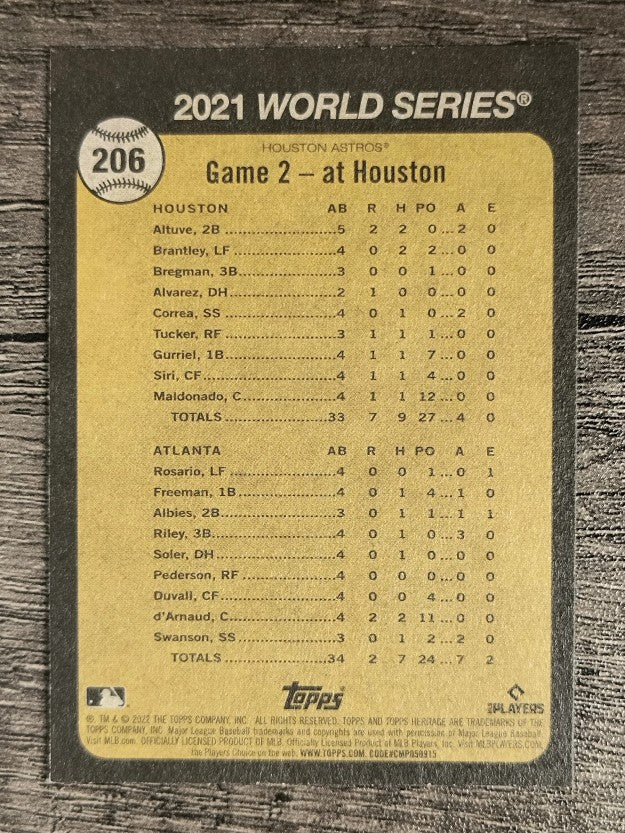 2022 Topps Heritage #206 Jose Altuve
