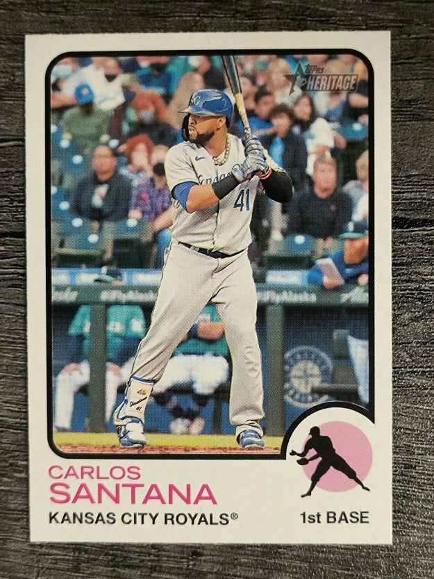 2022 Topps Heritage #191 Carlos Santana
