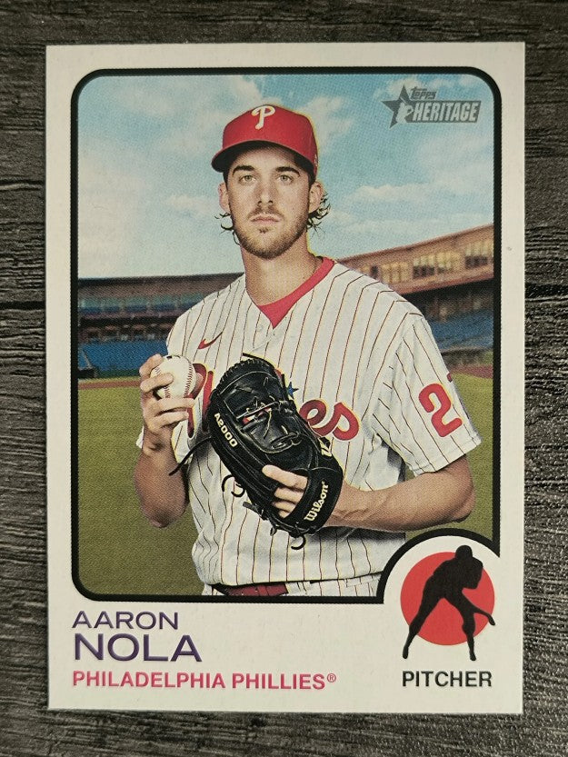 2022 Topps Heritage #319 Aaron Nola