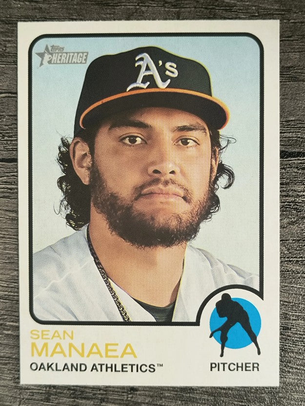 2022 Topps Heritage #322 Sean Manaea
