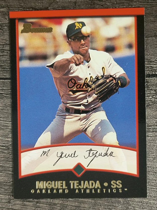 2001 Bowman #49 Miguel Tejada