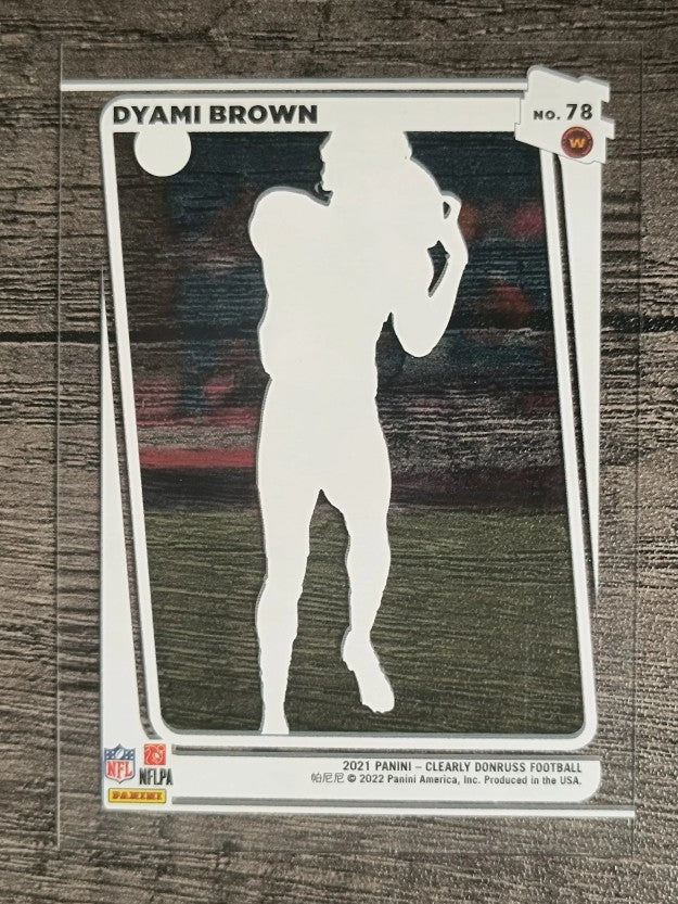 2021 Clearly Donruss #78 Dyami Brown RR RC