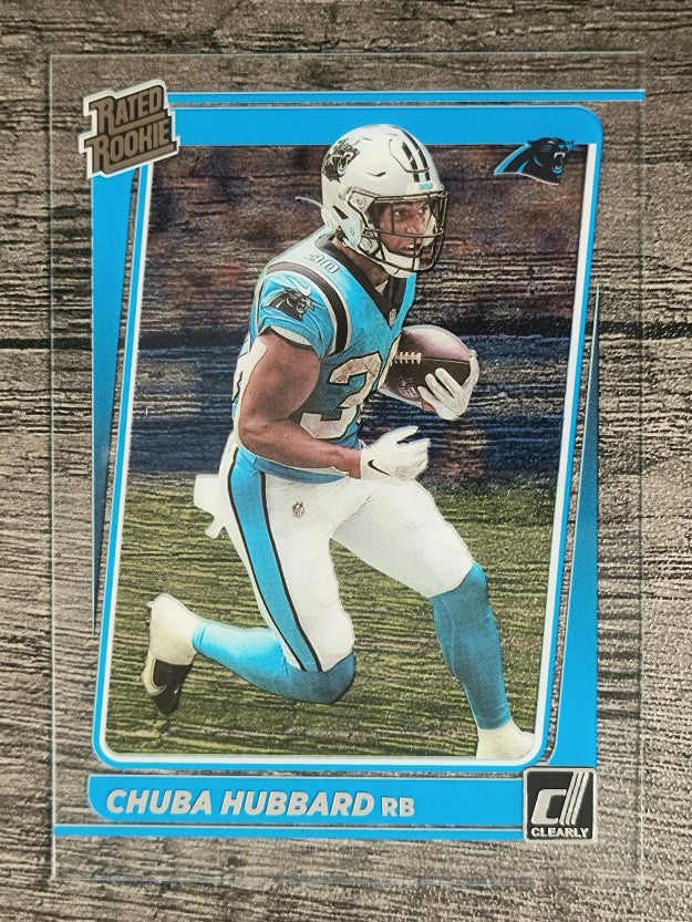 2021 Clearly Donruss #87 Chuba Hubbard RR RC