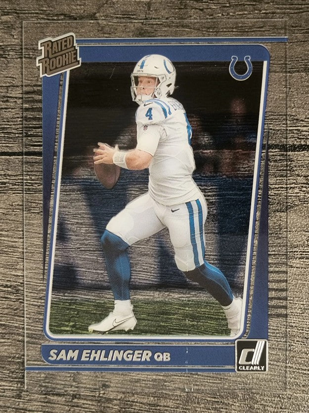 2021 Clearly Donruss #100 Sam Ehlinger RR RC