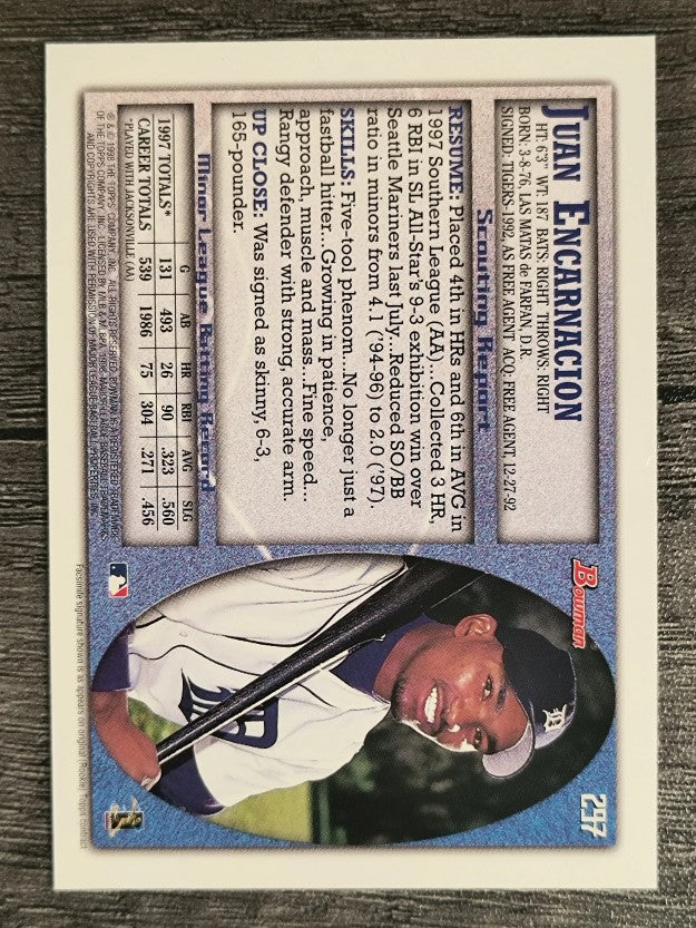 1998 Bowman #297 Juan Encarnacion